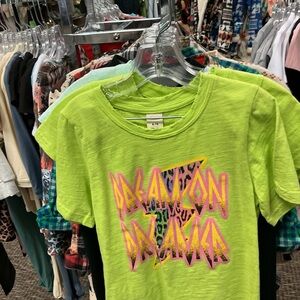 Vibrant Lime Green Kids' Graphic Tee